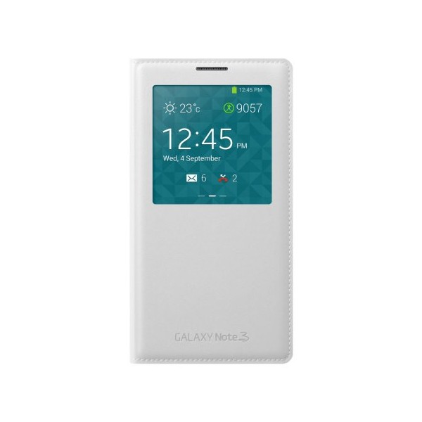 „Samsung“ S View Cover atvērams futrālis - balts (Galaxy Note 3)