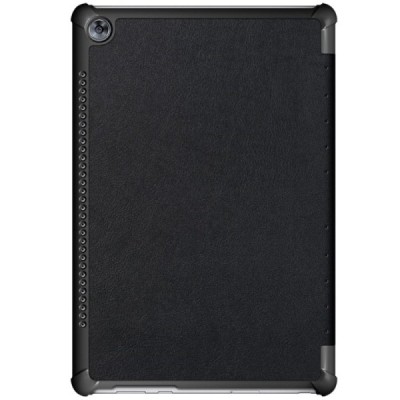 Huawei MediaPad M5 10.8 (MediaPad M5 10 Pro) чёрный кожаный чехол-книжка (складной) | Vacins.lv