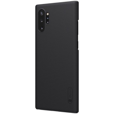 Samsung Galaxy Note 10+ (N975F) Nillkin Frosted Shield melns plastmasas futrālis / Vacins.lv