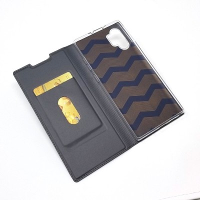 „Dux Ducis“ Skin серии Samsung Galaxy Note 10+ (N975F) серый кожаный чехол-книжка | Vacins.lv
