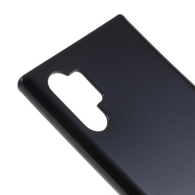 Samsung Galaxy Note 10+ (N975F) Mercury melns cieta silikona (TPU) apvalks / vacins.lv