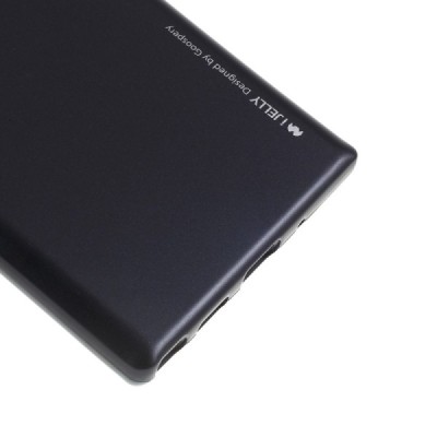 Samsung Galaxy Note 10+ (N975F) Mercury melns cieta silikona (TPU) apvalks / vacins.lv