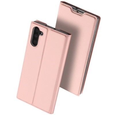 „Dux Ducis“ Skin серии Samsung Galaxy Note 10 (N970F) розовый кожаный чехол-книжка | Vacins.lv