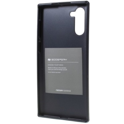 Samsung Galaxy Note 10 (N970F) Mercury твердый силиконовый чехол (TPU) - чёрный | Vacins.lv