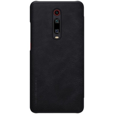 Greznais „Nillkin“ Qin sērijas ādas atvērams melns Xiaomi Mi 9T maciņš / Vacins.lv