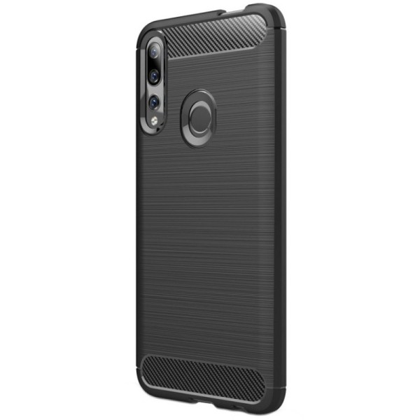 „Carbon“ твердый силиконовый чехол (TPU) - черный (P Smart Z)