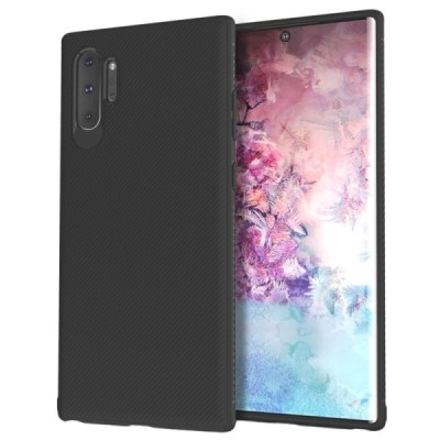 Samsung Galaxy Note 10+ (N975F) „Lenuo“ твердый силиконовый чехол из TPU чёрного цвета | Vacins.lv