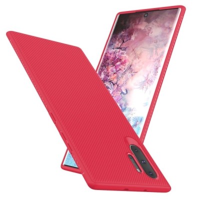 Samsung Galaxy Note 10+ (N975F) „Lenuo“ твердый силиконовый чехол из TPU красного цвета | Vacins.lv