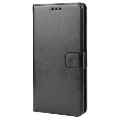 Samsung Galaxy Note 10+ (N975F) открываемый чёрный кожаный чехол - книжка | Vacins.lv