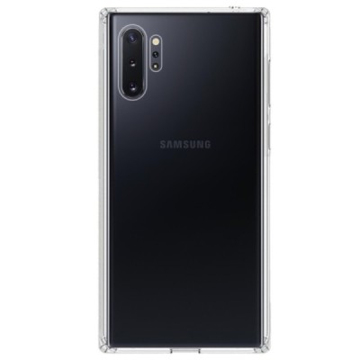 Твердый силиконовый чехол (TPU) для Samsung Galaxy Note 10+ (N975F) - прозрачный | Vacins.lv