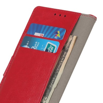 Samsung Galaxy Note 10 (N970F) открываемый красный кожаный чехол - книжка | Vacins.lv