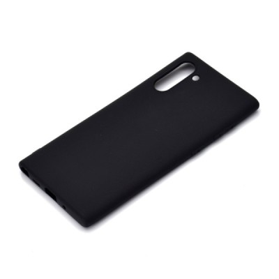 Samsung Galaxy Note 10 (N970F) самый тонкий в мире чехол из чёрного твердого силикона TPU | Vacins.lv