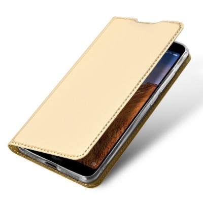„Dux Ducis“ Skin серии Xiaomi Redmi 7A золотой кожаный чехол-книжка | Vacins.lv