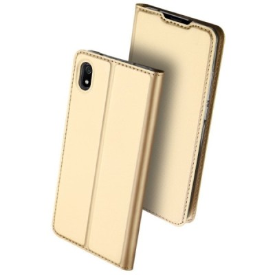 „Dux Ducis“ Skin серии Xiaomi Redmi 7A золотой кожаный чехол-книжка | Vacins.lv