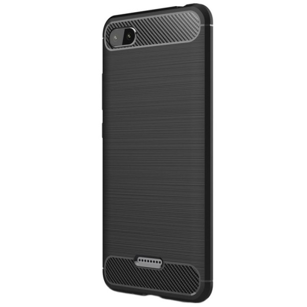 „Carbon“ cieta silikona (TPU) apvalks - melns (Redmi 7A)