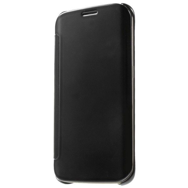 Пластиковый чехол-книжка – чёрный (Galaxy S6 Edge)