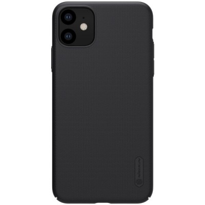 Nillkin Frosted Shield Apple iPhone 11 черный пластиковый чехол | Vacins.lv