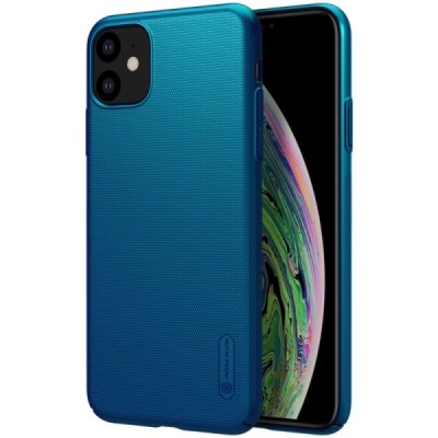 Apple iPhone 11 Nillkin Frosted Shield zils plastmasas apvalks / vacins.lv