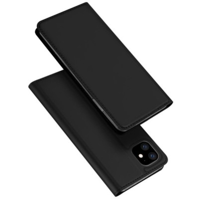 „Dux Ducis“ Skin серии Apple iPhone 11 чёрный кожаный чехол-книжка | Vacins.lv
