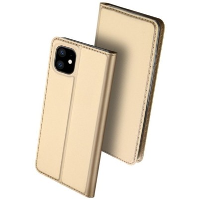 „Dux Ducis“ Skin серии Apple iPhone 11 золотой кожаный чехол-книжка | Vacins.lv