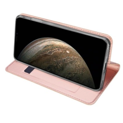 „Dux Ducis“ Skin серии Apple iPhone 11 Pro розовый кожаный чехол-книжка | Vacins.lv