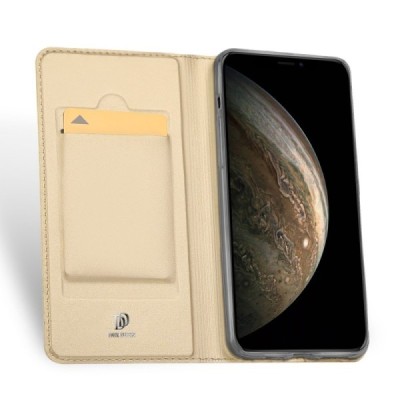 „Dux Ducis“ Skin серии Apple iPhone 11 Pro золотой кожаный чехол-книжка | Vacins.lv