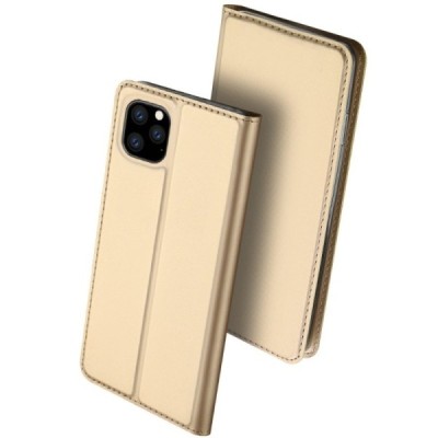 „Dux Ducis“ Skin серии Apple iPhone 11 Pro Max золотой кожаный чехол-книжка | Vacins.lv