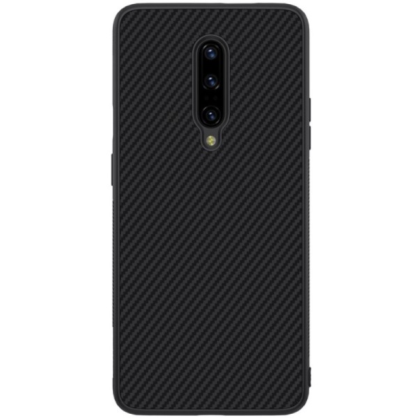 „Nillkin“ Synthetic Fiber твердый силиконовый (TPU) чехол - чёрный (OnePlus 7 Pro)