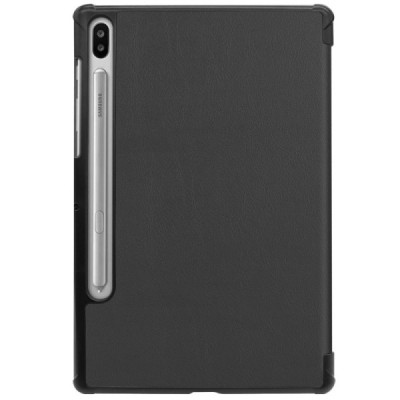 Samsung Galaxy Tab S6 10,5 T865 (T860) чёрный кожаный чехол-книжка (складной) | Vacins.lv