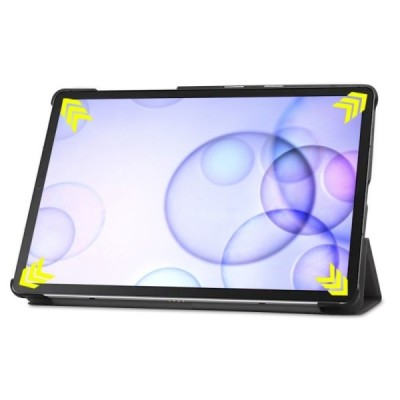 Samsung Galaxy Tab S6 10,5 T865 (T860) чёрный кожаный чехол-книжка (складной) | Vacins.lv