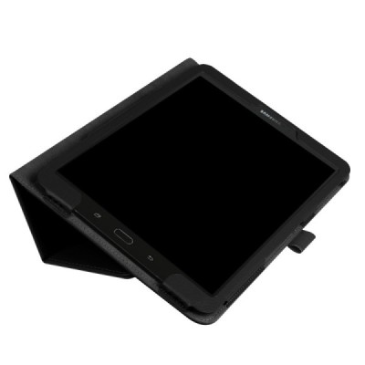 Samsung Galaxy Tab S3 9.7 (T820, T825) „Litchi“ atvēramais melns maciņš / Vacins.lv