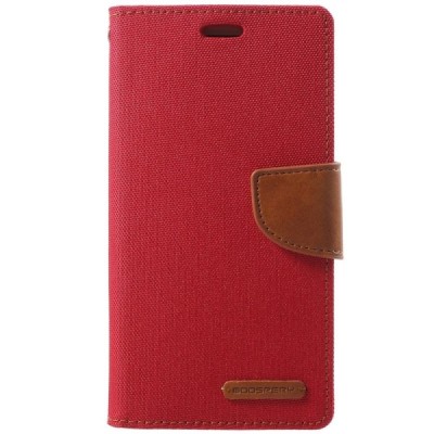 Mercury кожаный чехол-книжка Samsung Galaxy J2 Pro 2018 (J250F) красного цвета | Vacins.lv