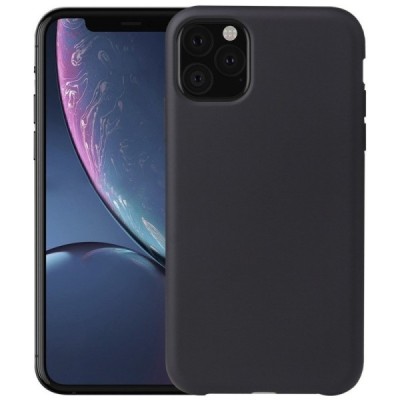 Твердый силиконовый чехол (TPU) для Apple iPhone 11 Pro - чёрный | Vacins.lv