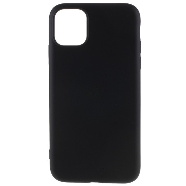 Твердый силиконовый чехол (TPU) – чёрный (iPhone 11 Pro Max)