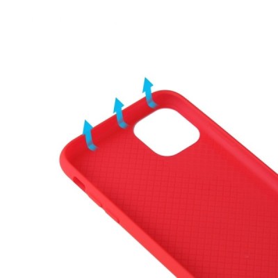 Твердый силиконовый чехол (TPU) для Apple iPhone 11 Pro Max - красный | Vacins.lv