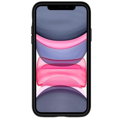Apple iPhone 11 „Spigen“ Slim Armor CS melns silikons apvalks / vacins.lv