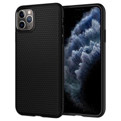 „Spigen“ Liquid Air Apple iPhone 11 Pro чёрный твердый силиконовый чехол | Vacins.lv