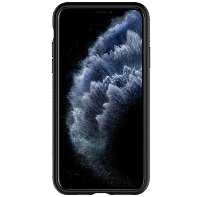 „Spigen“ Liquid Air Apple iPhone 11 Pro Max чёрный твердый силиконовый чехол | Vacins.lv