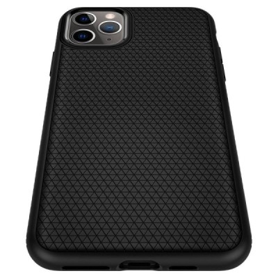 „Spigen“ Liquid Air Apple iPhone 11 Pro Max чёрный твердый силиконовый чехол | Vacins.lv