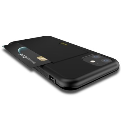 Apple iPhone 11 „Dux Ducis“ Pocard melns silikons apvalks / vacins.lv
