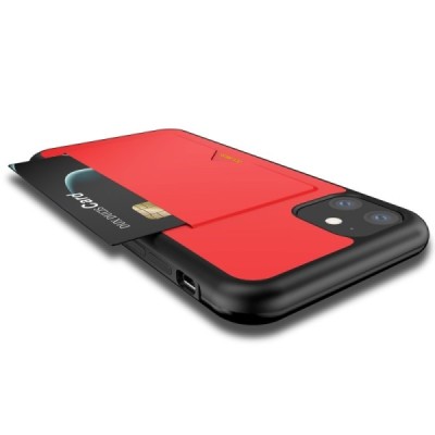 Apple iPhone 11 „Dux Ducis“ Pocard sarkans silikons apvalks / vacins.lv