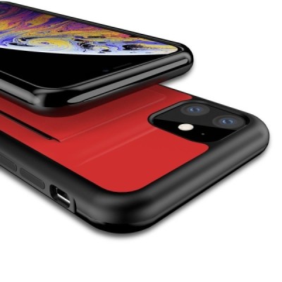 Apple iPhone 11 „Dux Ducis“ Pocard sarkans silikons apvalks / vacins.lv