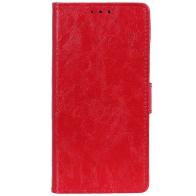 Apple iPhone 11 Pro Max atvēramais ādas sarkans maciņš (maks) / Vacins.lv