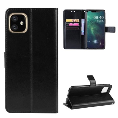 Apple iPhone 11 Pro atvēramais ādas melns maciņš (maks) / Vacins.lv