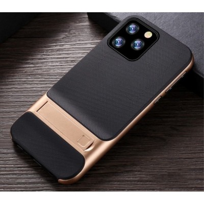 „Kickstand“ pastiprinātas aizsardzības zelta Apple iPhone 11 Pro apvalks / Vacins.lv