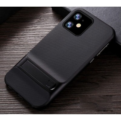 „Kickstand“ pastiprinātas aizsardzības melns Apple iPhone 11 apvalks / Vacins.lv