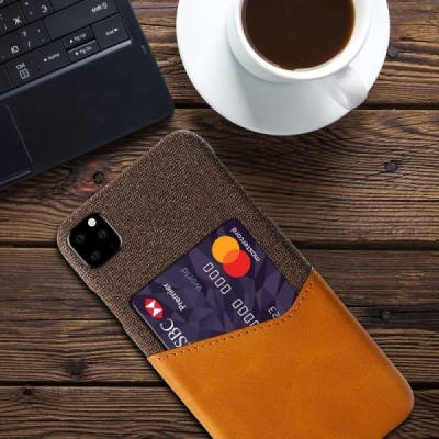 „KSQ“ Shell Apple iPhone 11 Pro коричневый кожаный чехол - задняя часть с карманом для карточек | Vacins.lv