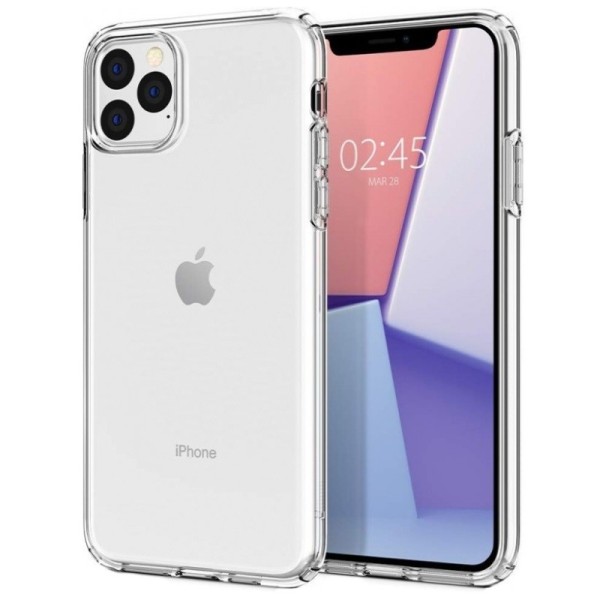 Твердый силиконовый (TPU) чехол – прозрачный (iPhone 11 Pro Max)