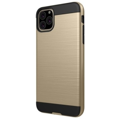 Apple iPhone 11 Pro усиленный защитный золотой твердый силиконовый чехол (TPU) | Vacins.lv