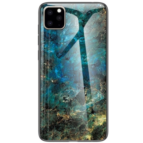 „Marble“ cieta silikona (TPU) apvalks - zils (iPhone 11 Pro)